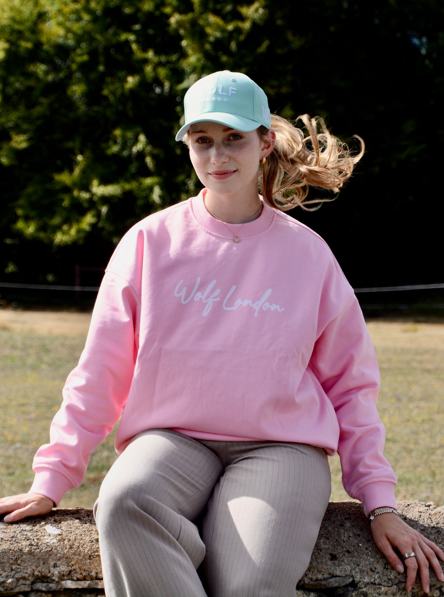 Women's Mackenzie River Oversized Pink Crewneck Jumper