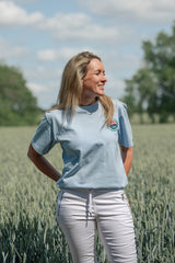 Women's Wolf Equestrian Sky Blue Tee