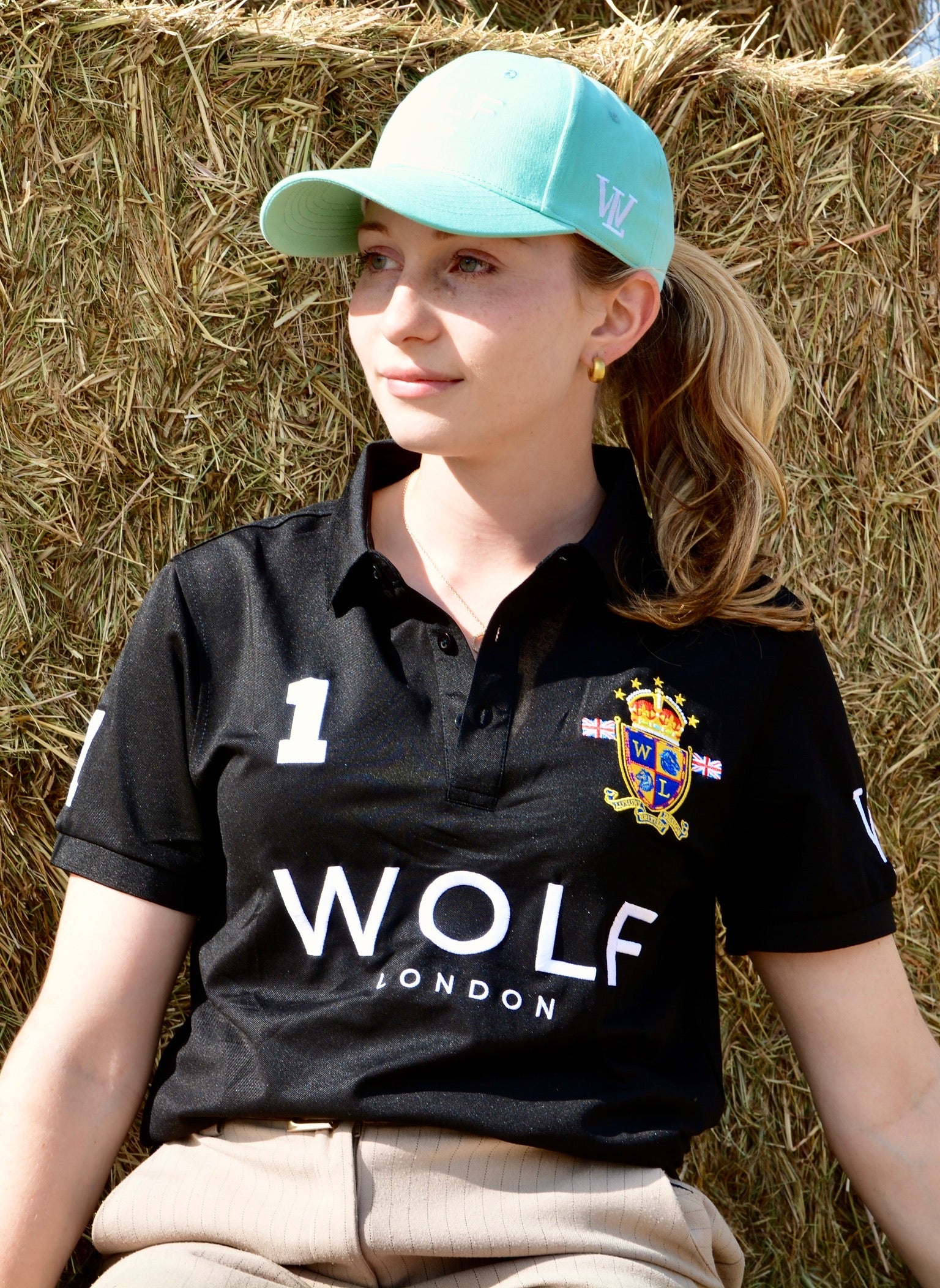 Women's Signature Black Polo Shirt