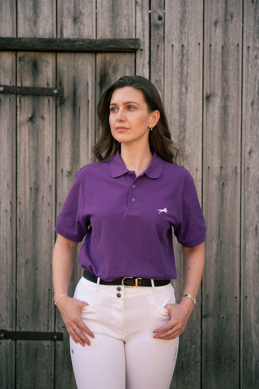 Women's Signature Purple Polo Shirt