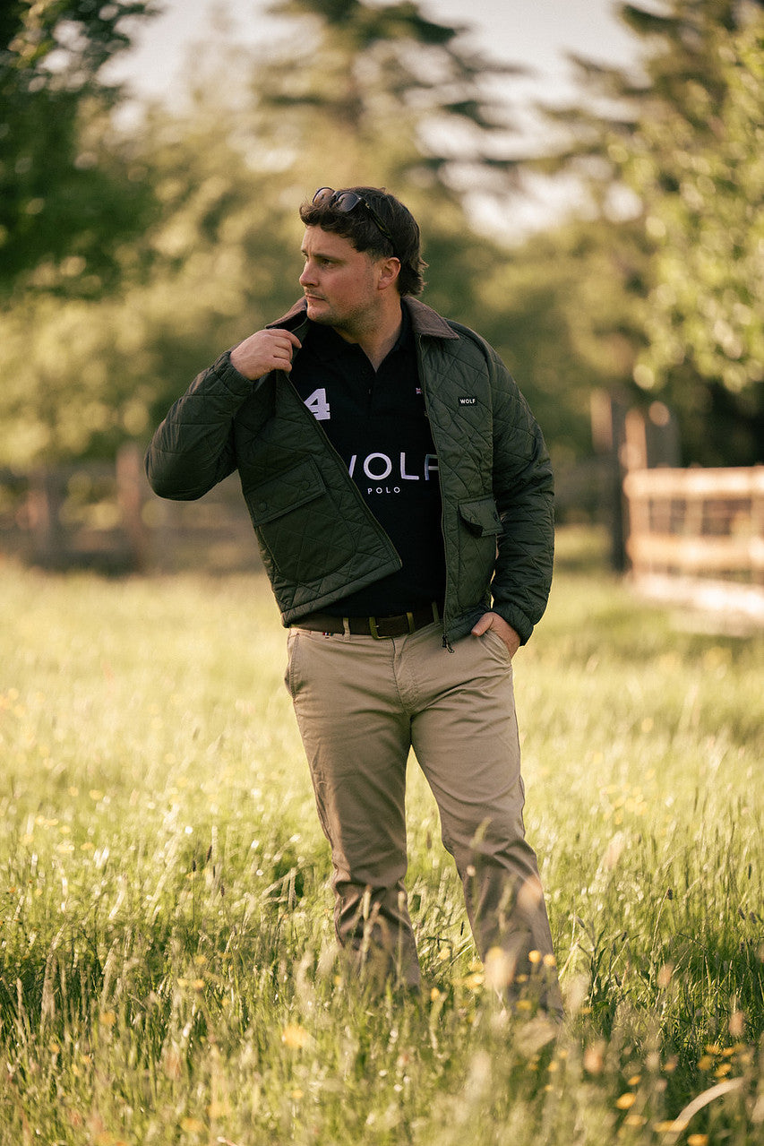 Men's British Racing Green Quilted Jacket