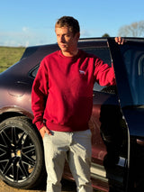 Unisex Signature Wolf Tundra Cranberry Red Fleece Jumper