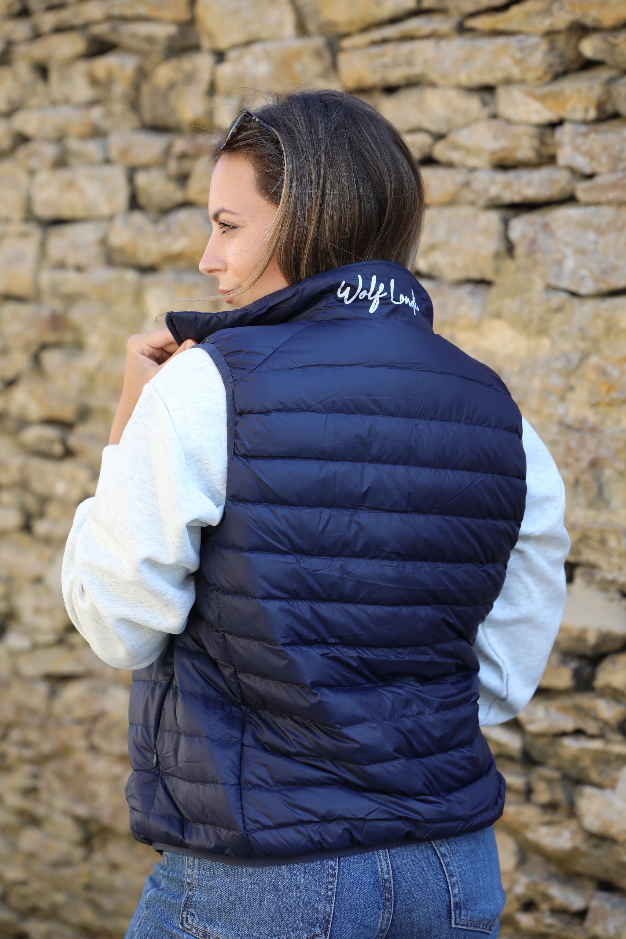 Women's Navy Lightweight Padded Gilet