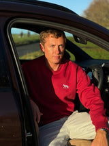 Unisex Signature Wolf Tundra Cranberry Red Fleece Jumper