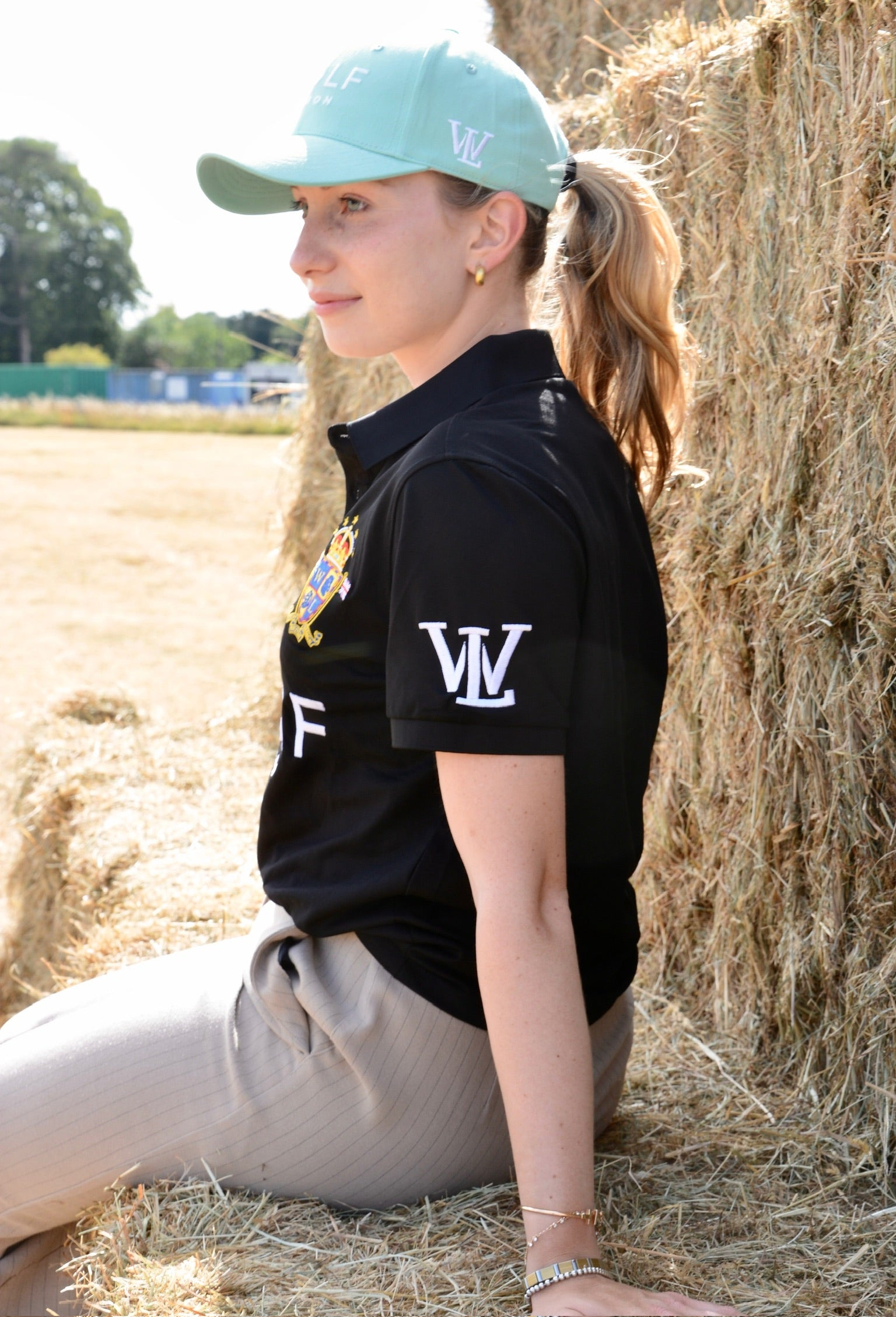 Women's Signature Black Polo Shirt