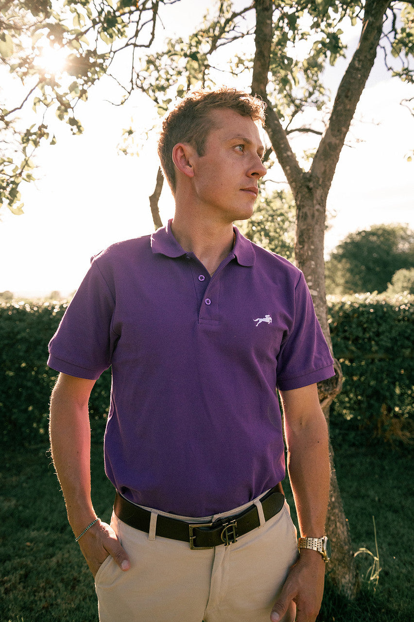 Men's Signature Purple Polo Shirt