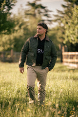 Men's British Racing Green Quilted Jacket