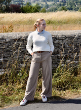 Women's Ivory White Hudson Bay Cable knit Jumper