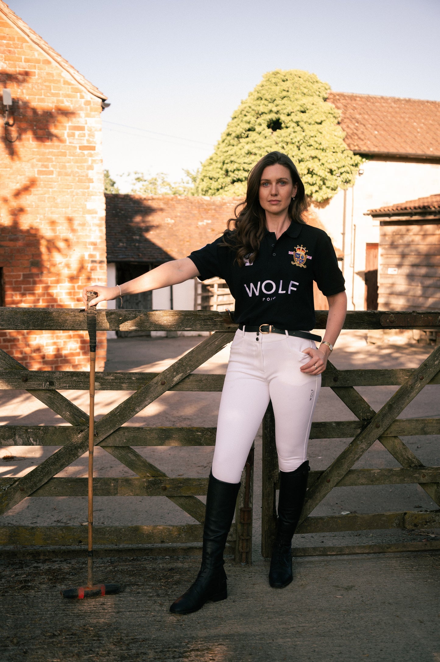 Women's White Omega Competition Riding Breeches