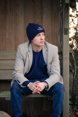 Men's Midnight Navy Hudson Bay Cableknit Jumper