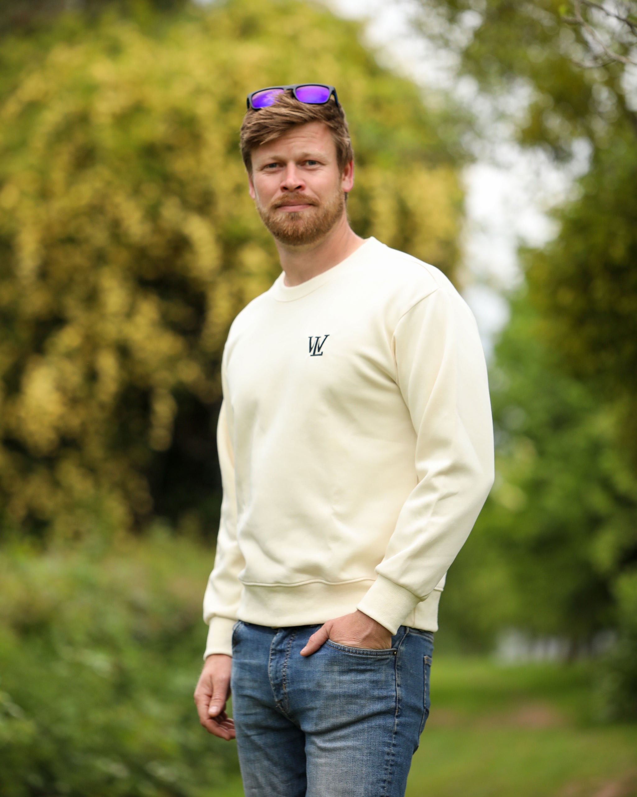 Men's British Columbia Ivory Crewneck Jumper