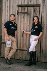 Women's White Omega Competition Riding Breeches