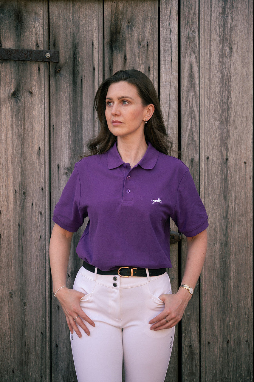 Women's Signature Purple Polo Shirt