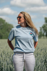 Women's Wolf Equestrian Sky Blue Tee