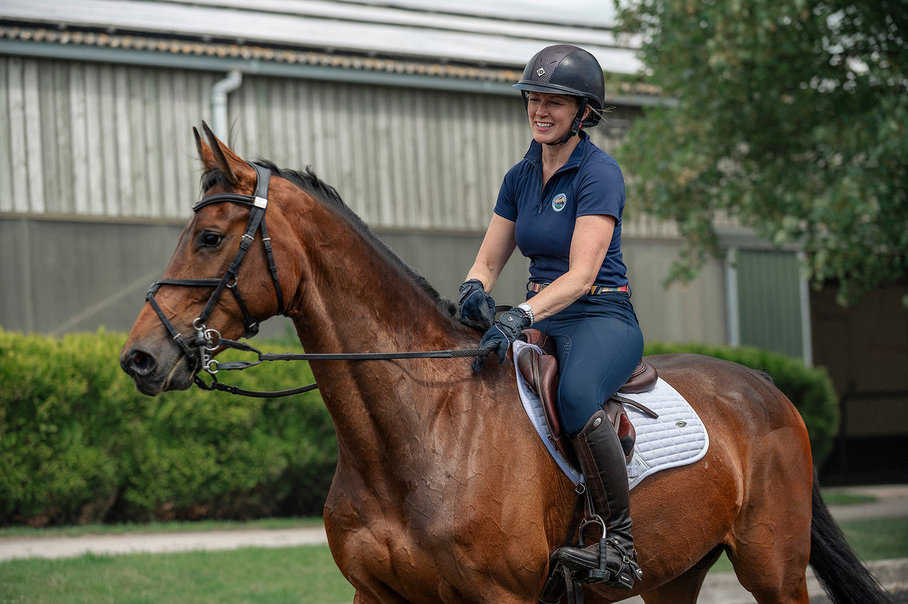 Women's Navy Beta Riding Base Layer