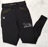Children's Boys Black Omega Horse Riding Breeches