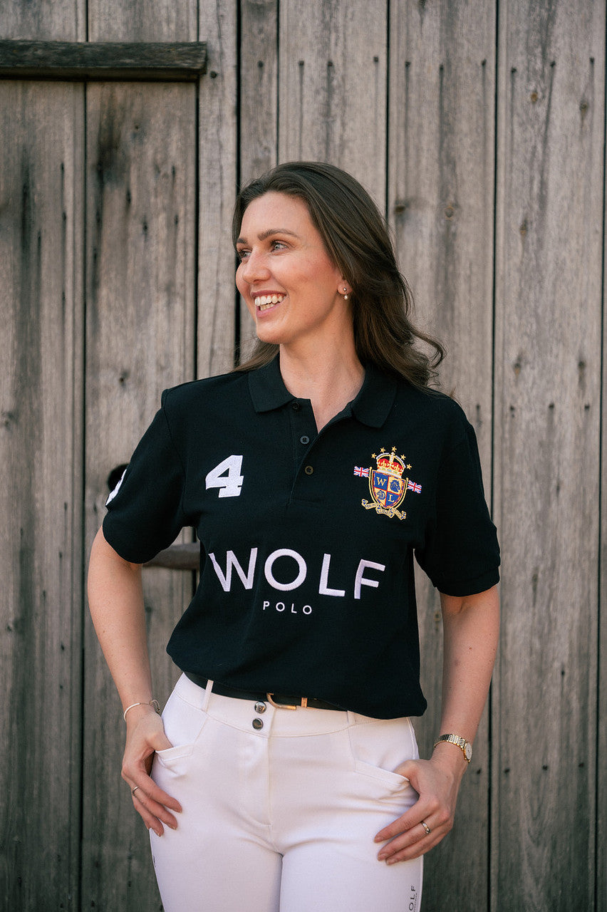 Women's Signature Black Polo Shirt