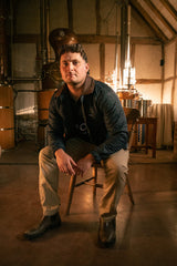Men's Navy Quilted Jacket