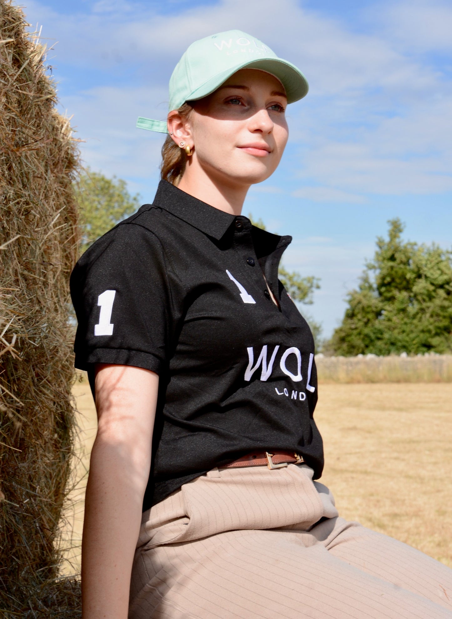 Women's Signature Black Polo Shirt