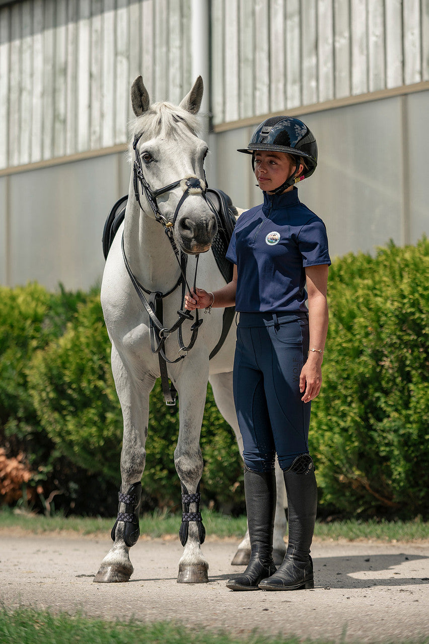 Women's Navy Beta Riding Base Layer