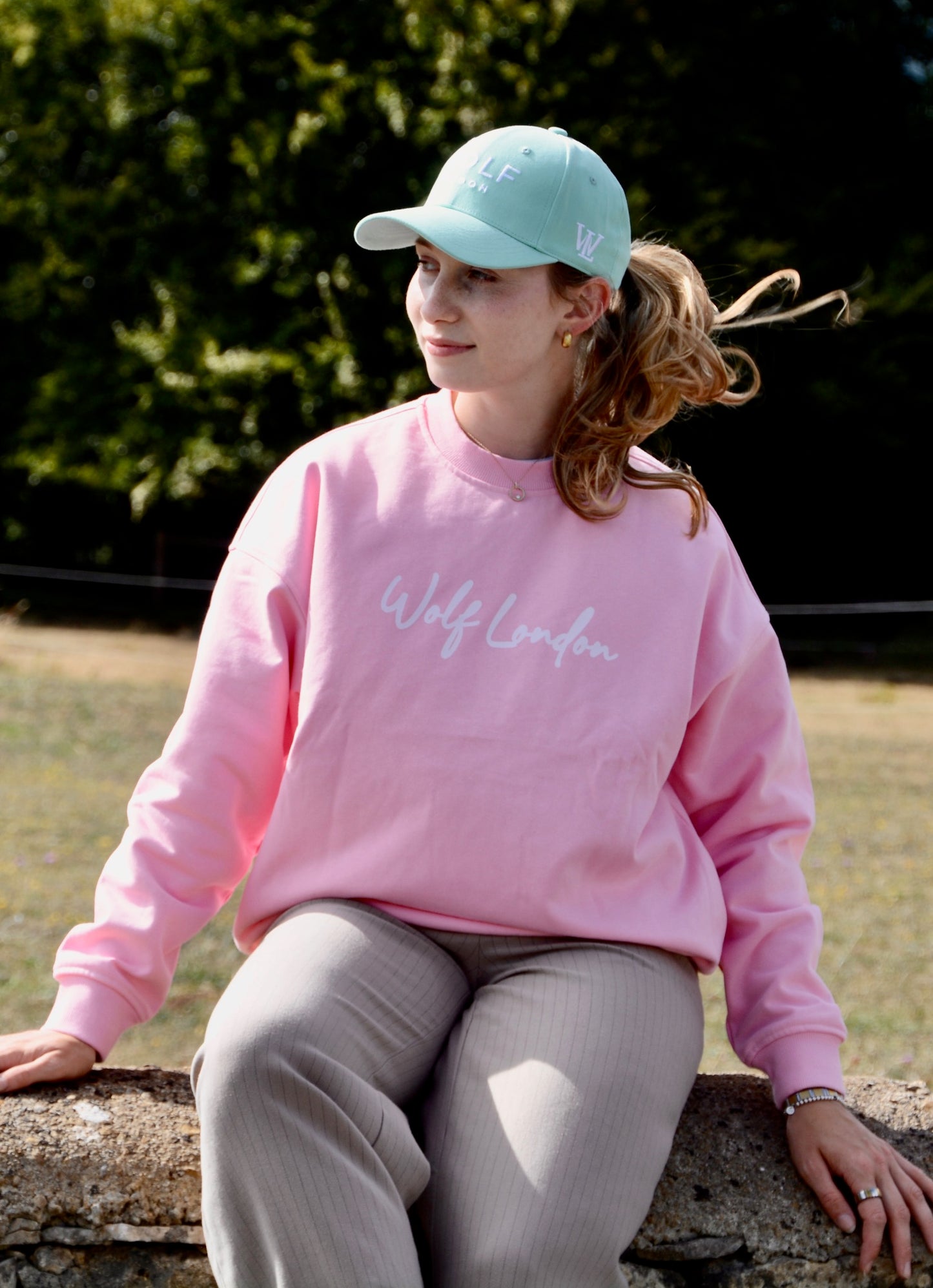 Women's Mackenzie River Oversized Pink Crewneck Jumper