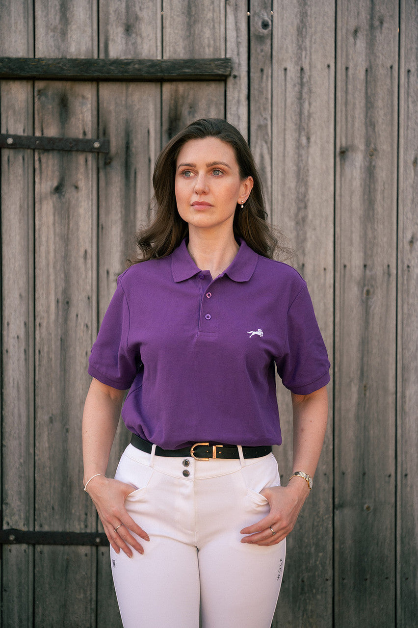 Women's Signature Purple Polo Shirt