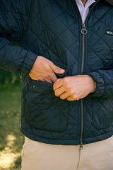 Men's Navy Quilted Jacket