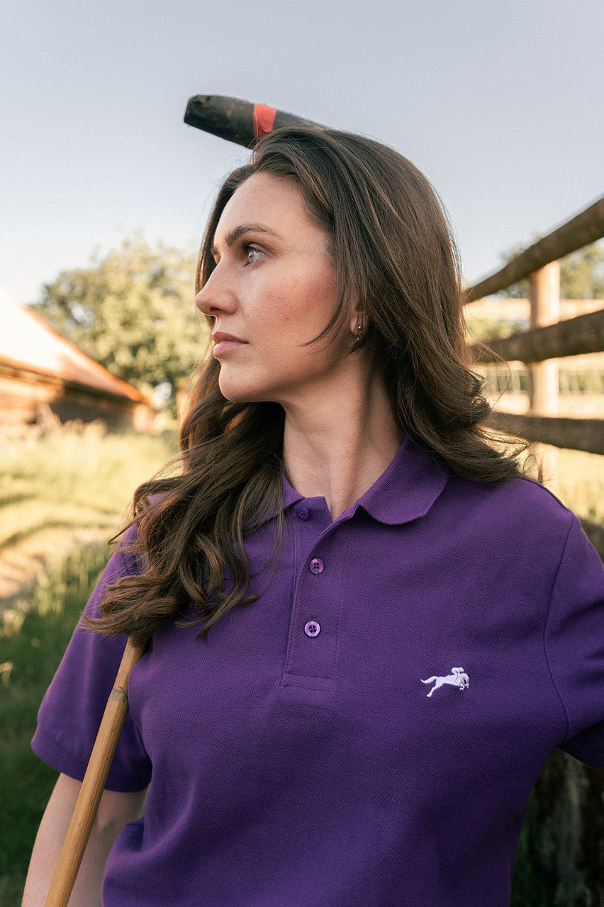 Women's Signature Purple Polo Shirt