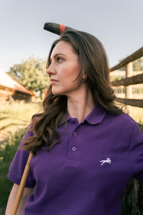 Women's Signature Purple Polo Shirt