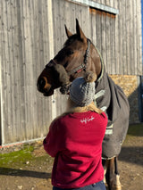 Unisex Signature Wolf Tundra Cranberry Red Fleece Jumper