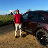 Unisex Signature Wolf Tundra Cranberry Red Fleece Jumper