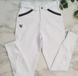 Children's Boys White Omega Competition Breeches