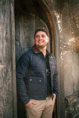 Men's Navy Quilted Jacket