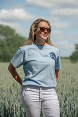 Women's Wolf Equestrian Sky Blue Tee