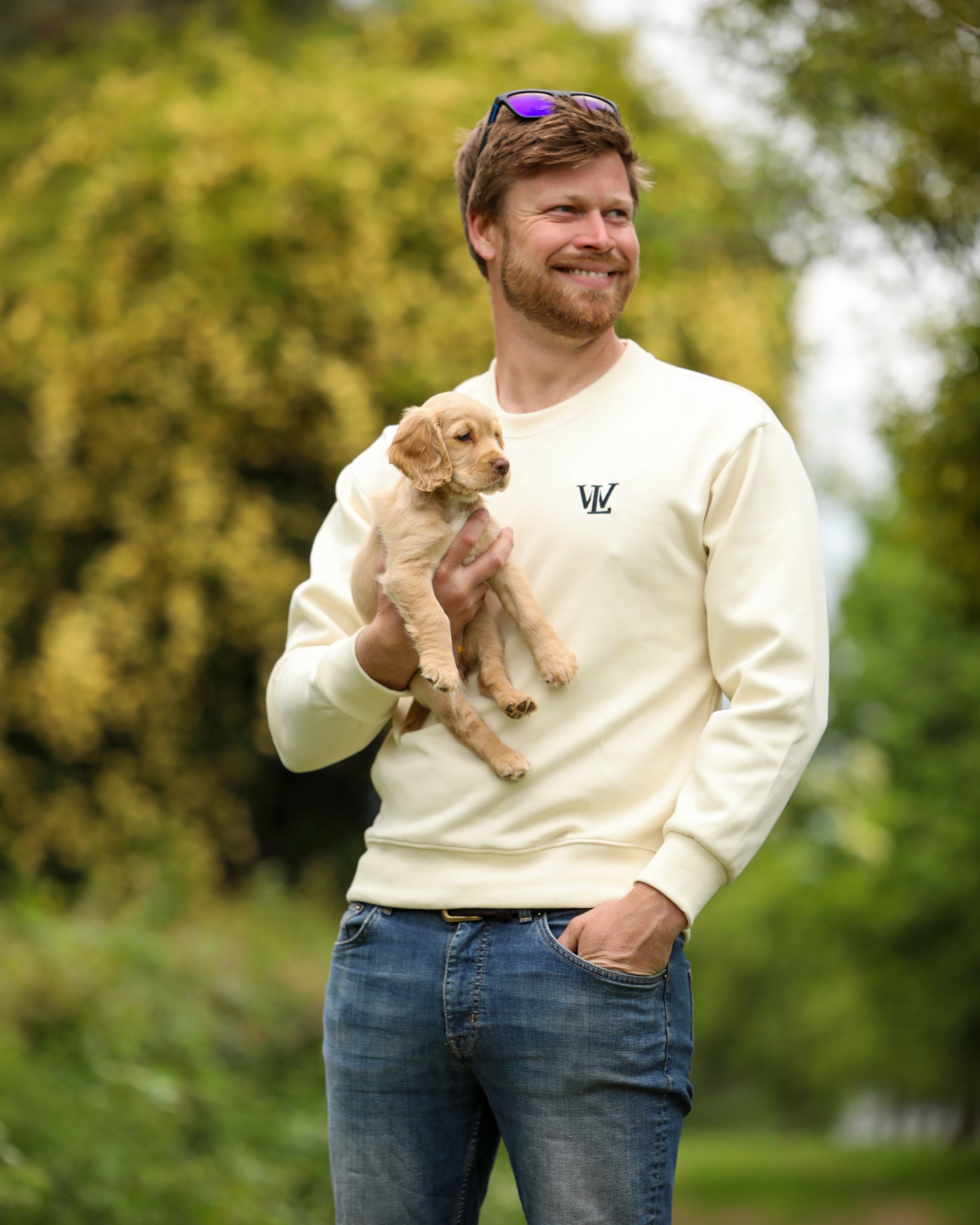 Men's British Columbia Ivory Crewneck Jumper