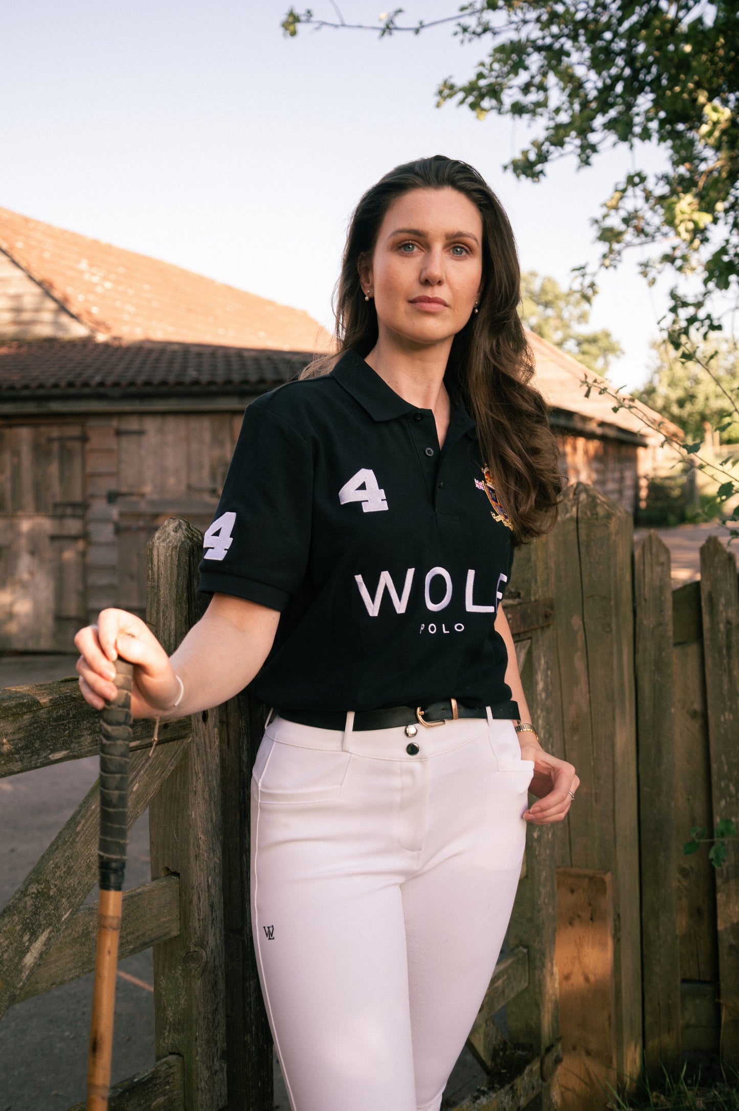 Women's White Omega Competition Riding Breeches