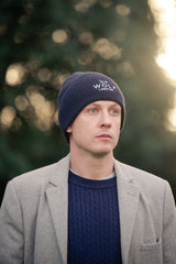 Men's Midnight Navy Hudson Bay Cableknit Jumper