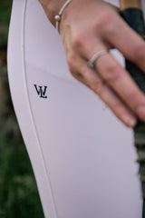 Women's White Omega Competition Riding Breeches