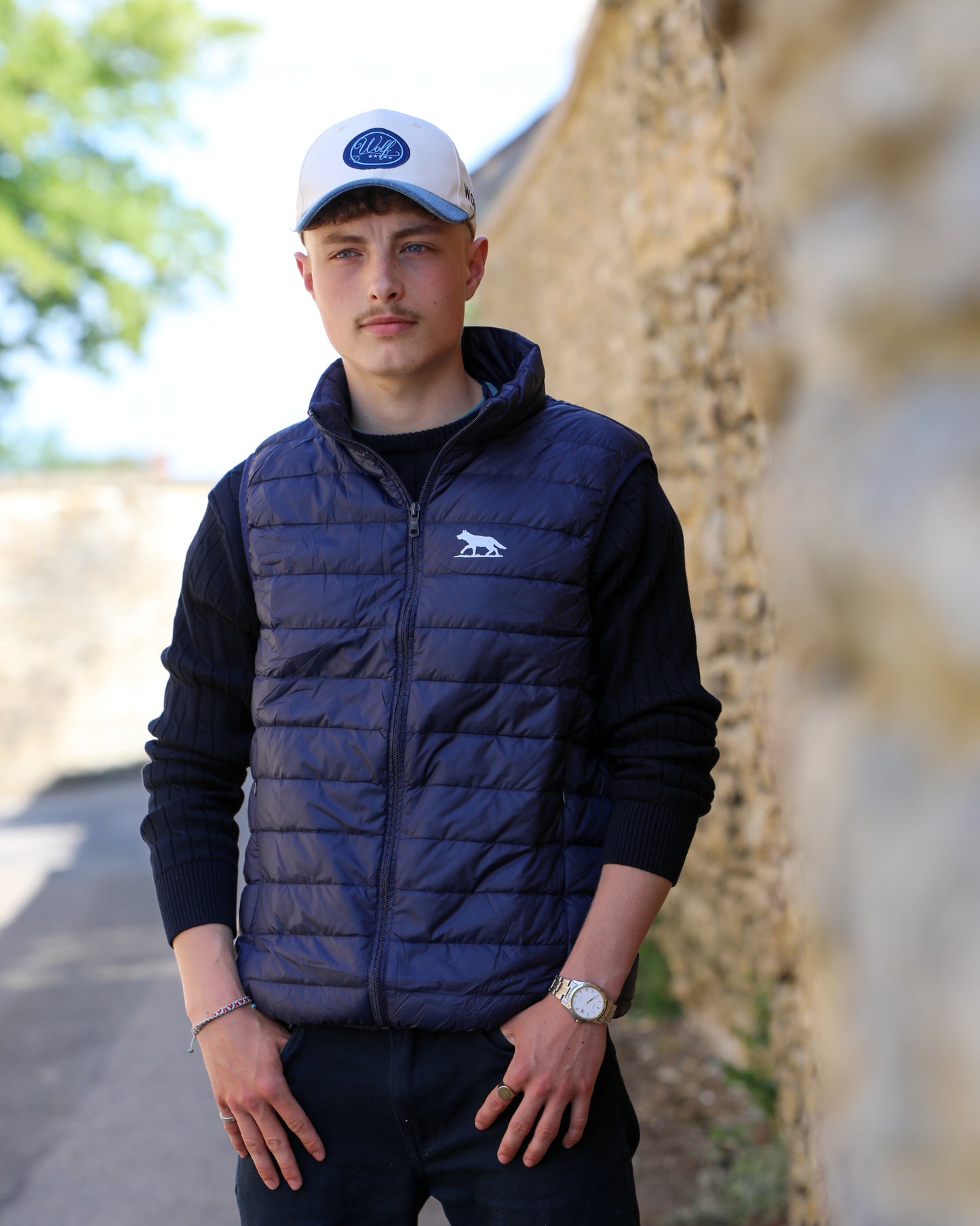 Men's Navy Lightweight Padded Gilet