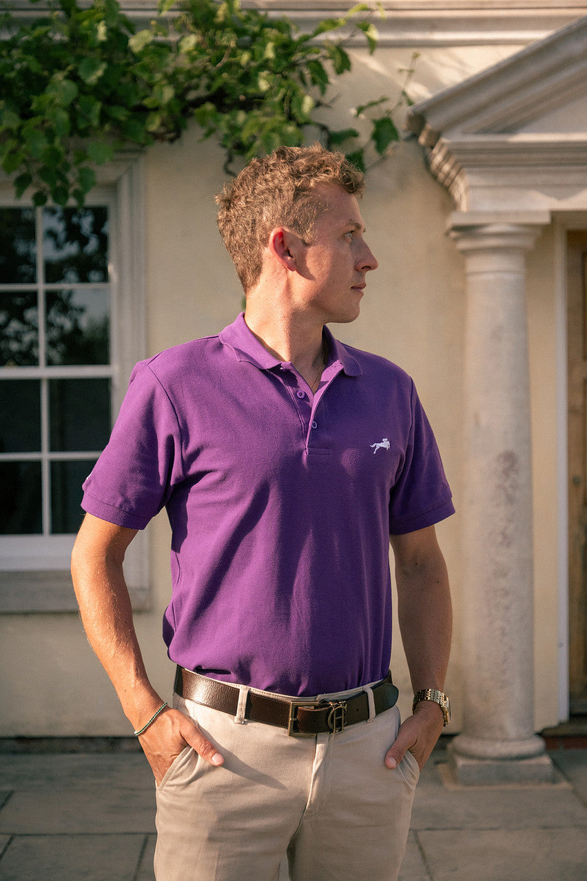 Men's Signature Purple Polo Shirt