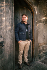 Men's Navy Quilted Jacket
