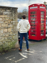 Back view of Men's Tundra Fleece Crewneck Jumper