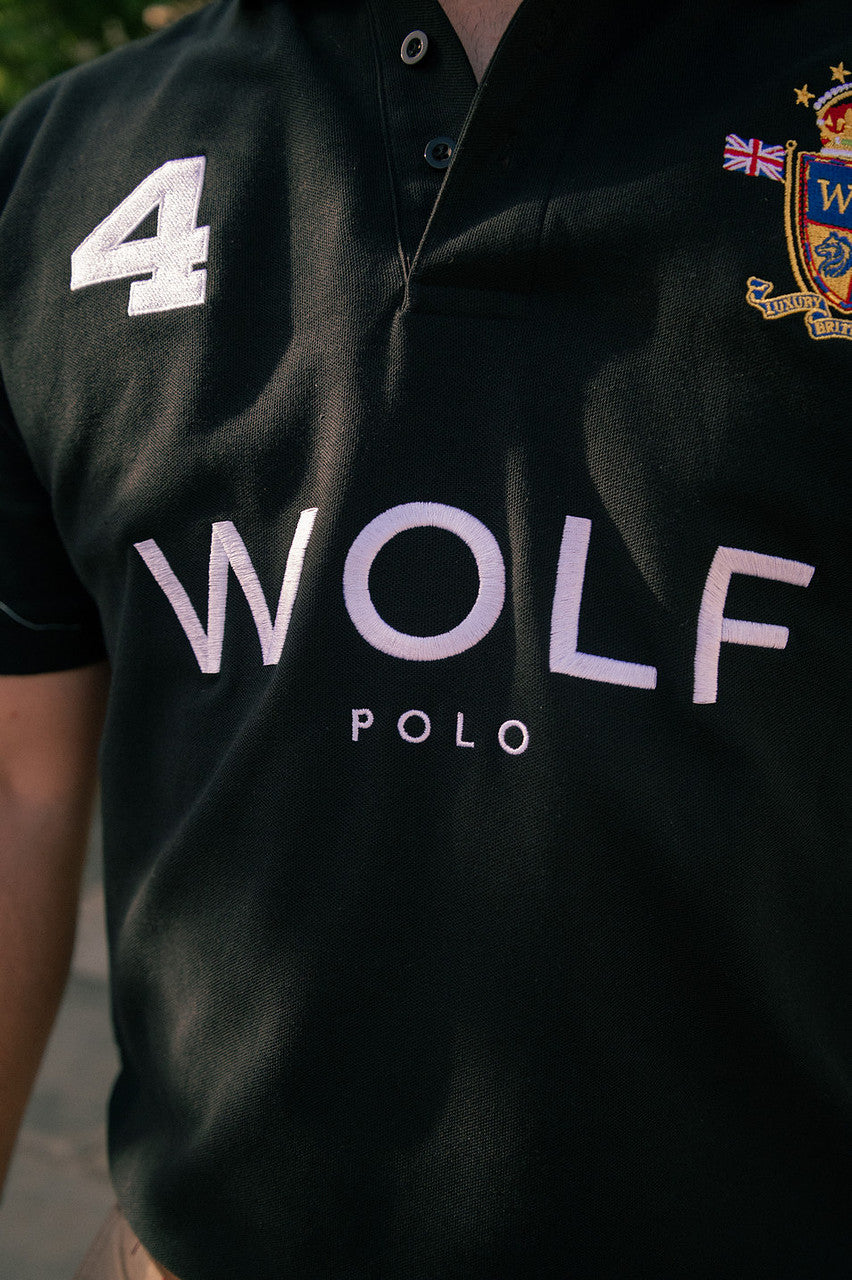 Black Wolf Polo Shirt 