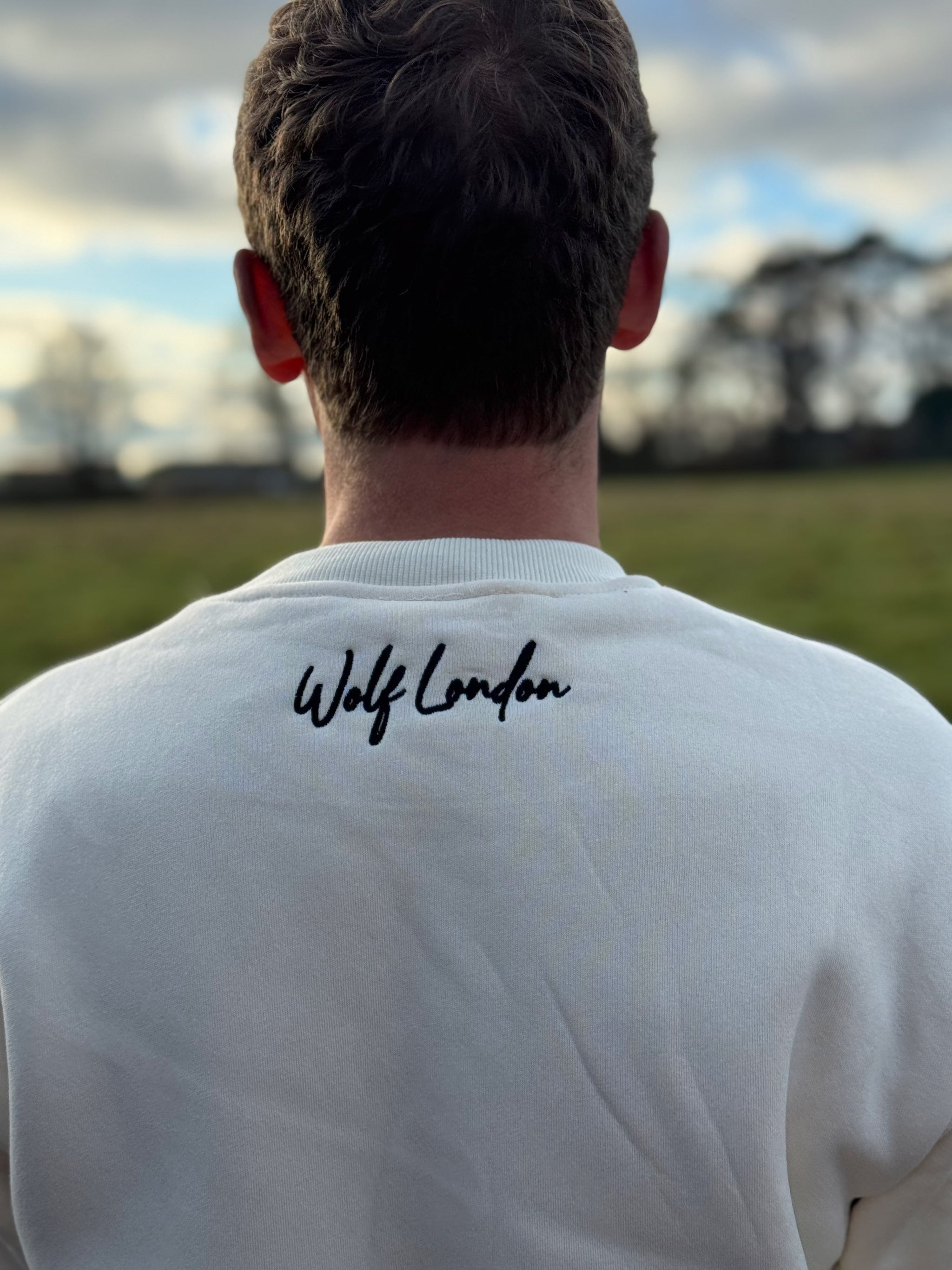 Close up shot of the Wolf London Signature Text Logo