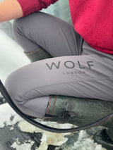 Men's grey water resistant breeches side view 