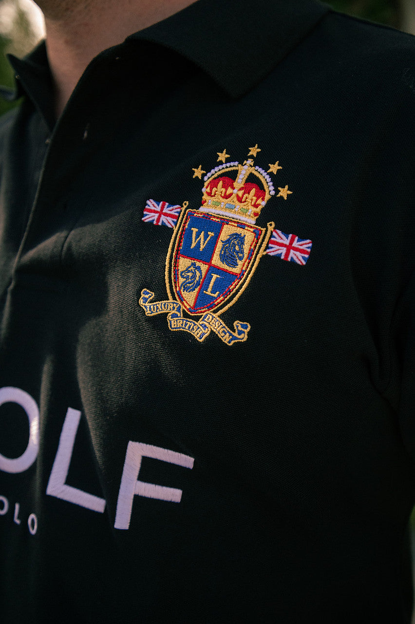Wolf Polo Shirt Emblem View