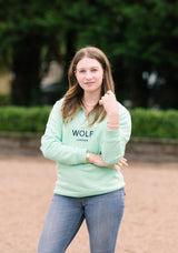 Women's Mint Green Equestrian Quarter Zip